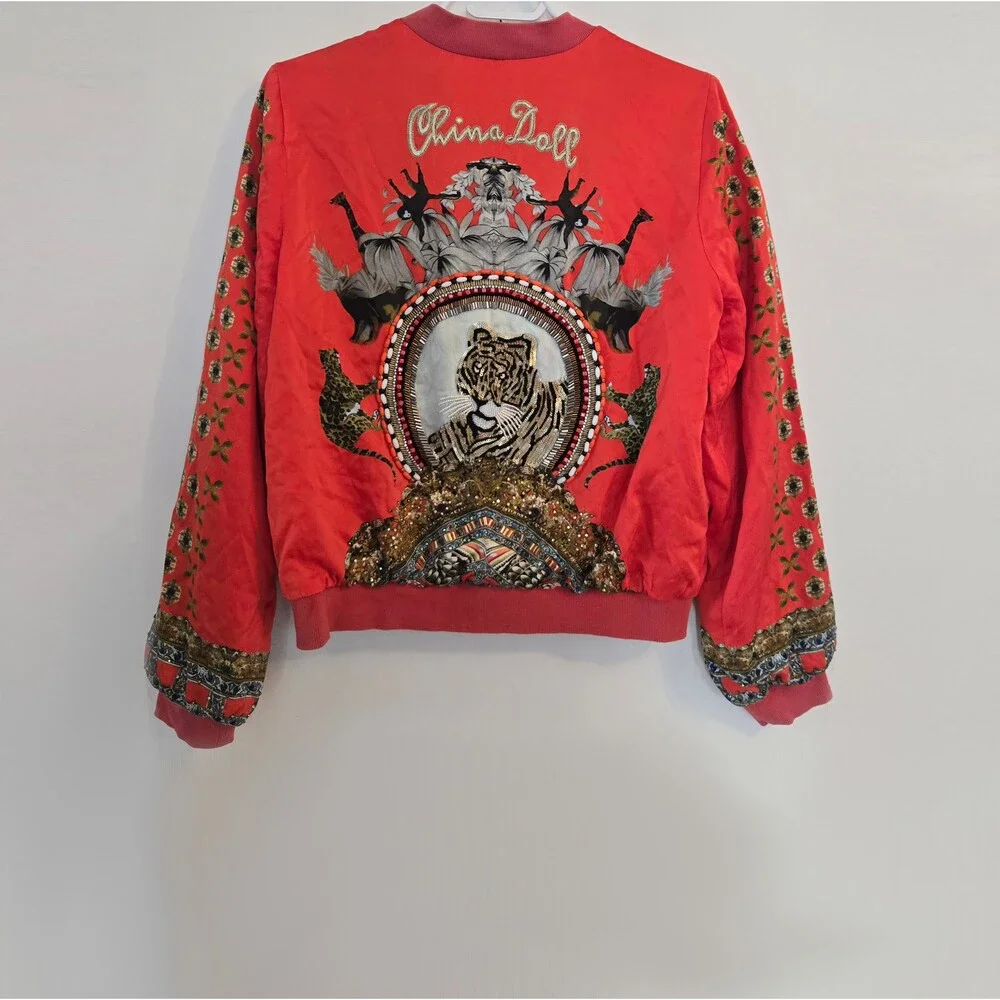 Camilla Hangzhou Hollywood China Doll Bomber Jacket Size Small - Picture 2 of 16